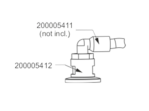 [200005412] GROSS choke flange XLSniffer adapter